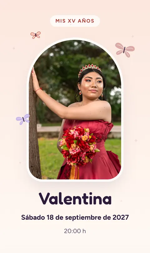 Invitación Mariposas