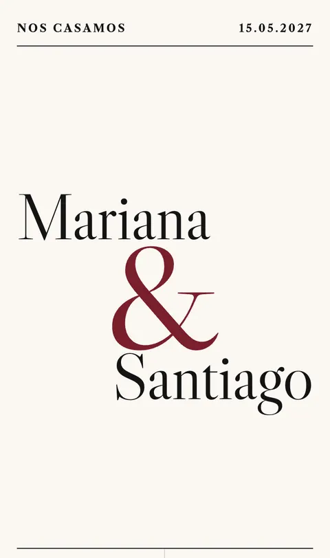 Invitación Tipográfica